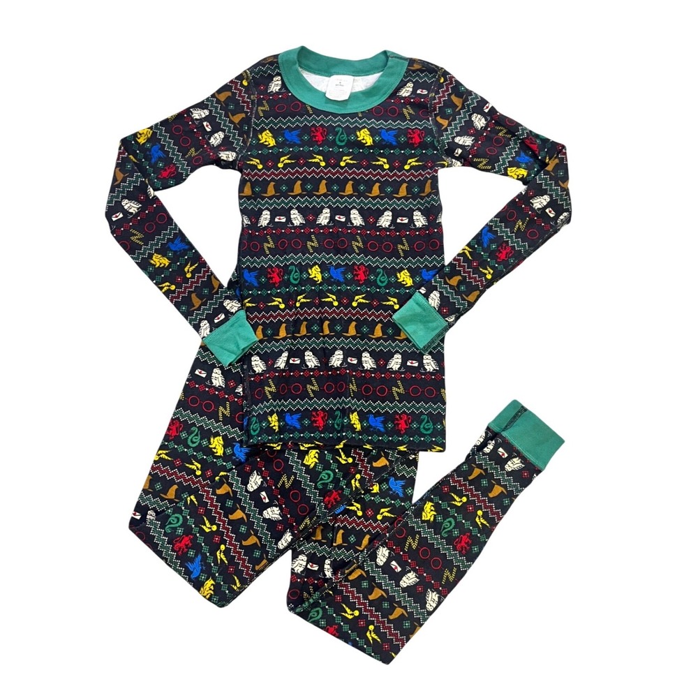 Hanna Andersson Harry Potter Organic Cotton Pajamas Kids Size‎ 8 Long Johns